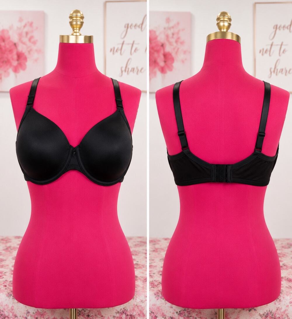Cacique Underwire black Bra 46F